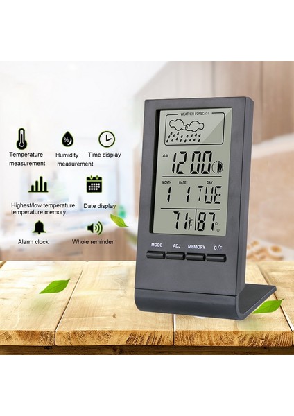 Termometre Higrometre Göstergesi Iç/dış Hava Istasyonu Otomatik Elektronik Sıcaklık Nem Monitörü Saat (Yurt Dışından) fiyatları