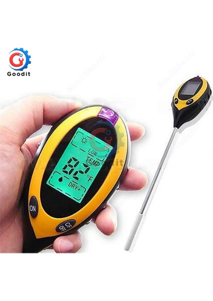 4'ü 1 Arada Toprak Ph Ölçer Test Cihazı Toprak Test Cihazı Ph Nem Ölçer Sıcaklık Güneş Işığı Yoğunluk Ölçümü Analizi Toprak Asitliği Testi (Yurt Dışından) fiyatları