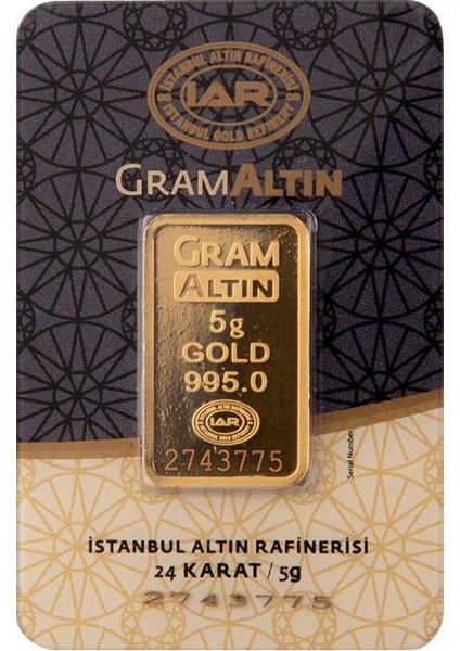 5 gr 24 Ayar Gram Altın