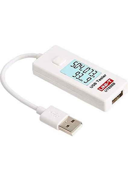 Unı T UT658B USB Test Cihazı Telefon Bilgisayar Şarj Gerilimi Akım Enerji Monitörü LCD Arka Işık (Yurt Dışından)