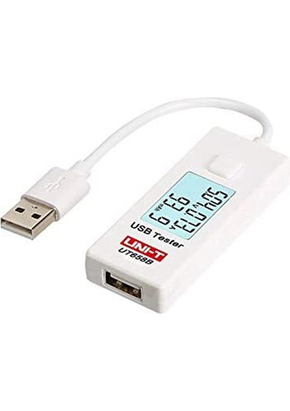 Unı T UT658B USB Test Cihazı Telefon Bilgisayar Şarj Gerilimi Akım Enerji Monitörü LCD Arka Işık (Yurt Dışından)