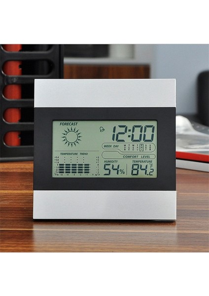 Dijital Kapalı Elektronik Termometre Kablosuz Hava Istasyonu Ölçüm Nem Sıcaklık Ölçer Tarih LCD Çalar Saat (Yurt Dışından) fiyatları