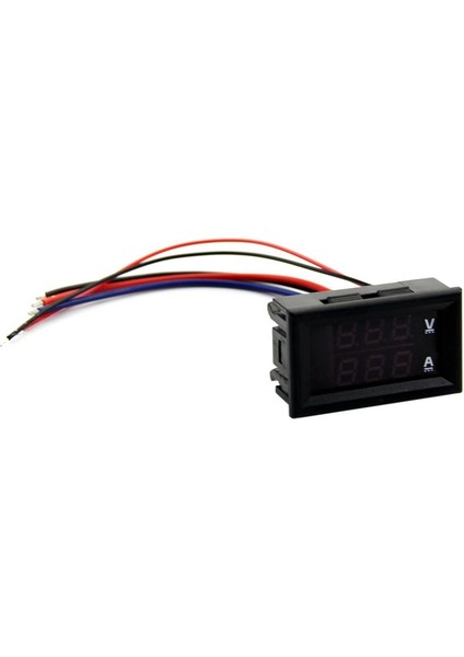 Dc 100V 10A Voltmetre Ampermetre Kırmızı LED Panel Amp Çift Dijital Volt Metre Ölçer (Yurt Dışından)