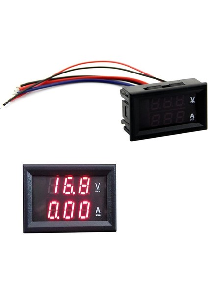 Dc 100V 10A Voltmetre Ampermetre Kırmızı LED Panel Amp Çift Dijital Volt Metre Ölçer (Yurt Dışından) fiyatları