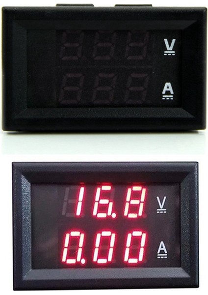 Dc 100V 10A Voltmetre Ampermetre Kırmızı LED Panel Amp Çift Dijital Volt Metre Ölçer (Yurt Dışından) fırsatları