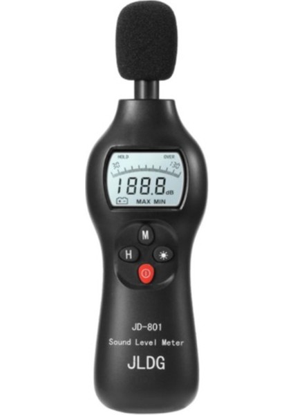 Jldg JD-801 30-130DB Gürültü Test Cihazı Dijital Ses Seviyesi Desibel Monitör LCD Ekran Gürültü Ölçüm Araçları Arkadan Aydınlatmalı (Yurt Dışından) fiyatları