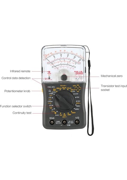Yüksek Hassasiyetli Mini El Analog Multimetre Ac/dc Voltmetre Ampermetre Direnç Süreklilik Kapasite Diyot Test Cihazı (Yurt Dışından) fiyatları
