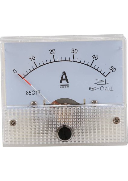 Dc 0-50A Analog Amp Metre Ampermetre Akım Paneli + 50A 75MV Şönt Direnç (Yurt Dışından)