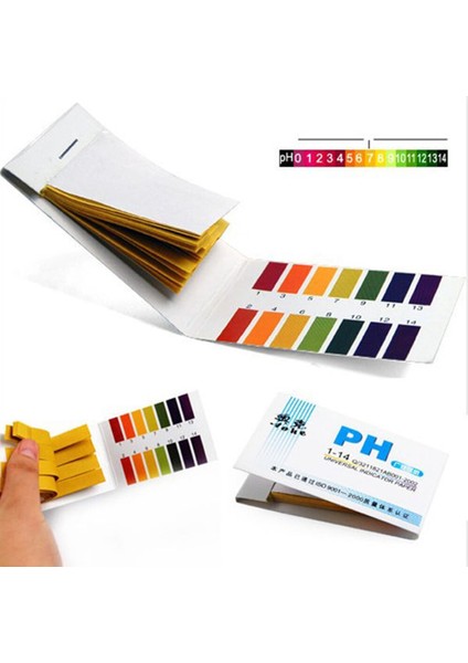 80 Şerit/paket Ph Test Şeritleri Tam Ph Ölçer Ph Denetleyici 1-14ST Test Cihazı Kağıt Göstergesi Turnusol Kağıdı Su Kirleme Kiti (Yurt Dışından) modelleri