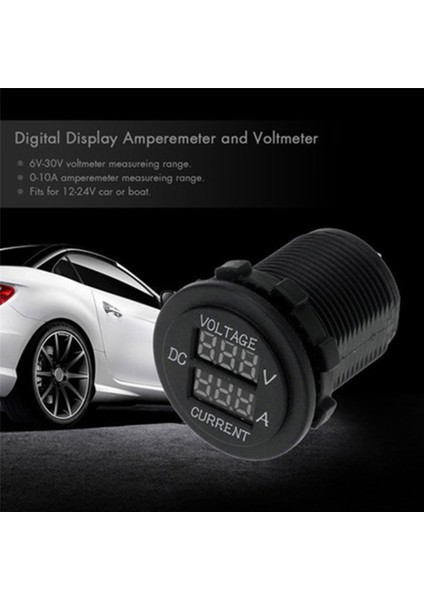 12-24V LED Gerilim Ampermetre Araç Motosiklet Dijital Voltmetre Akım Test Cihazı (Yurt Dışından) fiyatları
