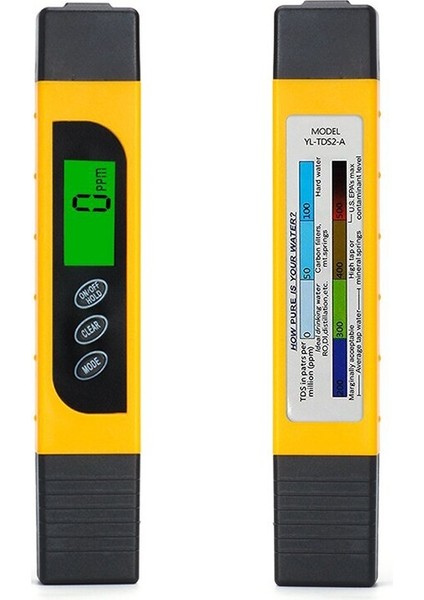 Sıcak Tds Su Kalitesi Test Cihazı Aralığı 0-9999PPM Su Saflığı Sertliğini Test Etmek Için Metre TI99 (Yurt Dışından) modelleri
