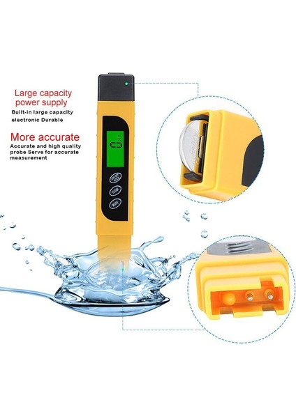 Sıcak Tds Su Kalitesi Test Cihazı Aralığı 0-9999PPM Su Saflığı Sertliğini Test Etmek Için Metre TI99 (Yurt Dışından) indirimleri