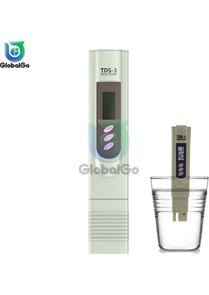 Tds-3 Taşınabilir Kalem Dijital Su Sayacı Filtresi Ölçüm Su Kalitesi Saflık Monitörü Ph Tds Sıcaklık Sensörü Test Cihazı Ölçer (Yurt Dışından)