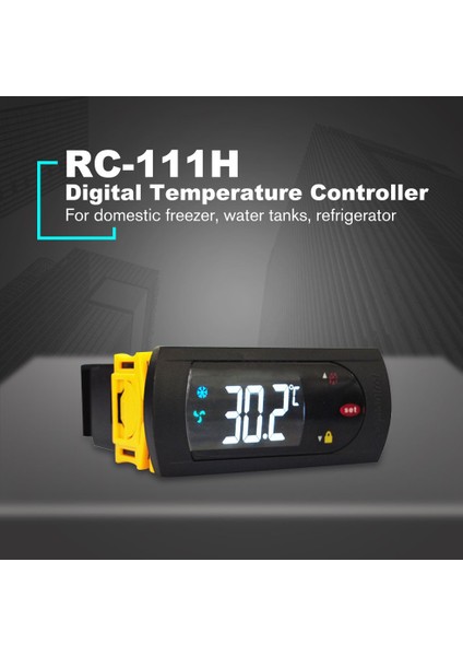 RC-111H LCD Dijital Mikrobilgisayar Sıcaklık Kontrol Cihazı Termostat Sensörü (Yurt Dışından)