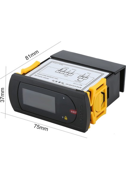 RC-111H LCD Dijital Mikrobilgisayar Sıcaklık Kontrol Cihazı Termostat Sensörü (Yurt Dışından)