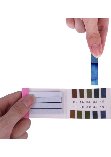 80 Şerit Ph Alkali Kısa Aralıklı 0,5-5,0 Gösterge Turnusol Kağıdı Ph Test Şeritleri 'zt (Yurt Dışından)