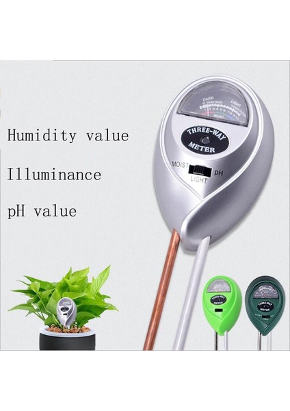 3'ü 1 Arada Toprak Higrometre Bahçe Test Cihazı Ph Aydınlatma Ph Ölçer Toprak Enstrüman Bahçe Çiçek Islak Enstrüman (Yurt Dışından) modelleri