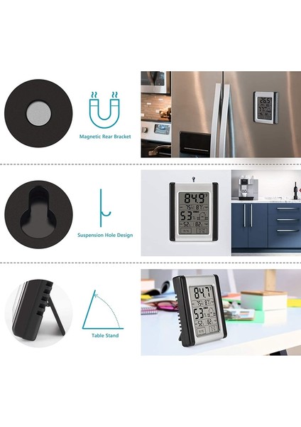 Dijital Higrometre Iç Mekan Termometresi Elektronik Oda Termometresi ve Doğru Sıcaklık Nemi ile Nem Ölçer (Yurt Dışından) modelleri