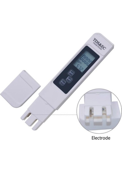 LCD Tds/ph Metre Dijital Test Cihazı Doğruluğu 0.1 Akvaryum Su Havuzu Ph Test Cihazı Su Saflığı Filtresi Topraksız Otomatik Kalibrasyon (Yurt Dışından)