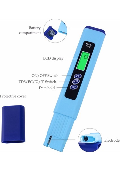 Yeni 3 In 1 Dijital Ec Metre Test Cihazı EC-936 Tds Test Cihazı Sıcaklık Ölçer Kalem Iletkenlik Su Kalitesi Ölçüm Aracı Opp Çanta (Yurt Dışından) modelleri