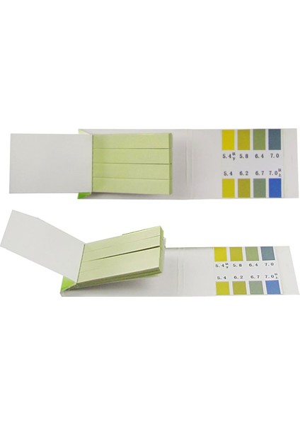 Test Kağıtları Şeritler Ph 5.4-7.0 Gösterge Kağıdı Laboratuvar Malzemeleri Bitki, Su, Gıda Için Turnusol Test Kiti 80 Adet/takım (Yurt Dışından)