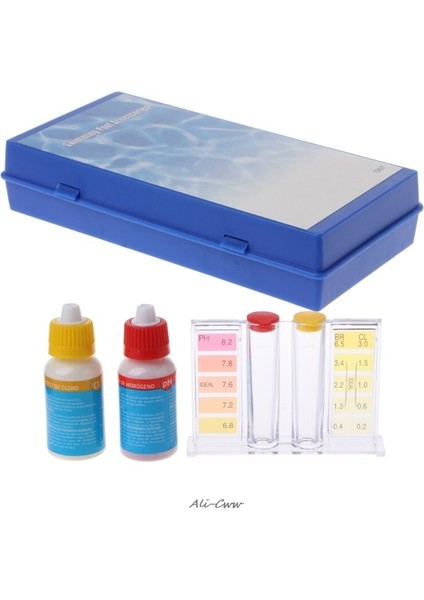 1 Adet Ph Klor Su Kalitesi Test Kiti Yüzme Havuzu Topraksız Akvaryum Test Cihazı Yeni (Yurt Dışından)