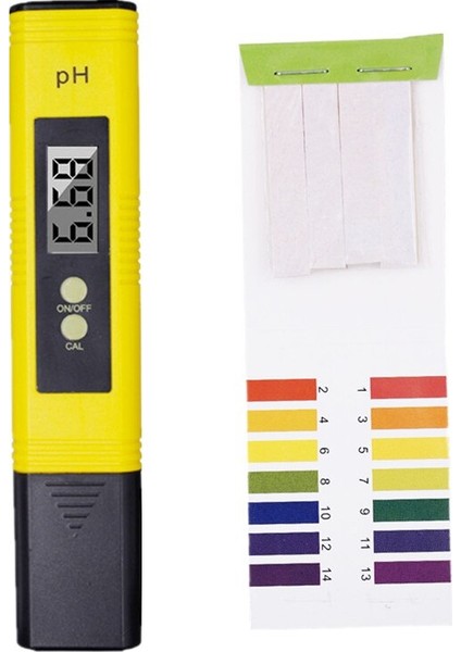Dijital Ph Ölçer Su Kalitesi Test Cihazı Aralığı 0-14 Ev Içme Havuzu Suyu + Ph 1-14 Turnusol Kağıdı Taşınabilir Şeritler 49% Kapalı (Yurt Dışından)