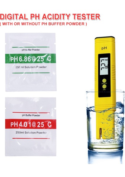 LCD Ekran Dijital Ph Ölçer Asitlik Test Cihazı Su Kalitesi/gıda/akvaryum/havuz Topraksız Cep Boyutu Ph 0-14/0.01PH (Yurt Dışından) indirimleri