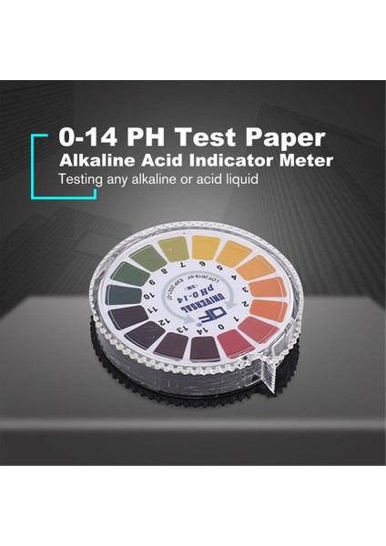M 0-14 Ph Test Kağıdı Alkali Asit Göstergesi Ölçer Rulo Su Idrar Tükürük Toprak Turnusol Doğru Test Ölçüm Havuzu (Yurt Dışından) fiyatları