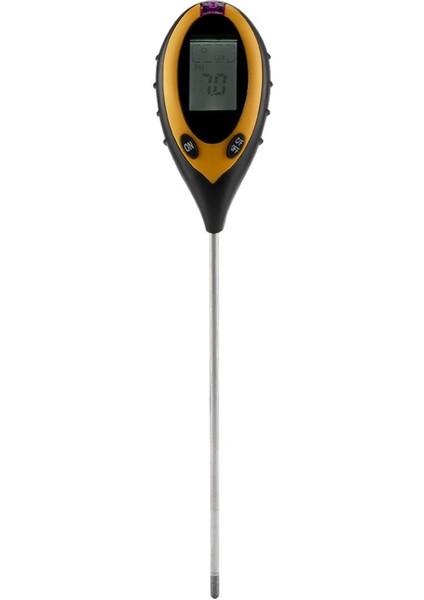 In 1 Dijital Toprak Nemi Ölçer Ph Ölçer Sıcaklık Güneş Işığı Test Cihazı Bahçe Çiftliği Çim Için LCD Ekran ile (Yurt Dışından) indirimleri
