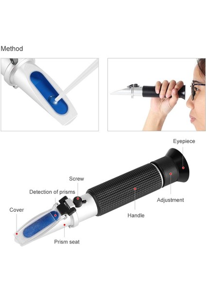 Profesyonel El 0-80% Test Refraktometre Test Cihazı Metre Ölçü Aleti Aksesuarları (Yurt Dışından) fırsatları