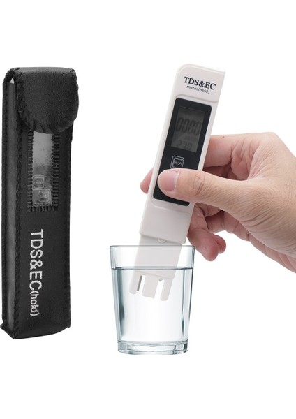 In 1 Tds Ec Ppm Metre Su Kalitesi Test Cihazı Monitör LCD Ekran Dijital Içme Suyu Test Cihazı Kalem Kablosuz Su Analizörü (Yurt Dışından)