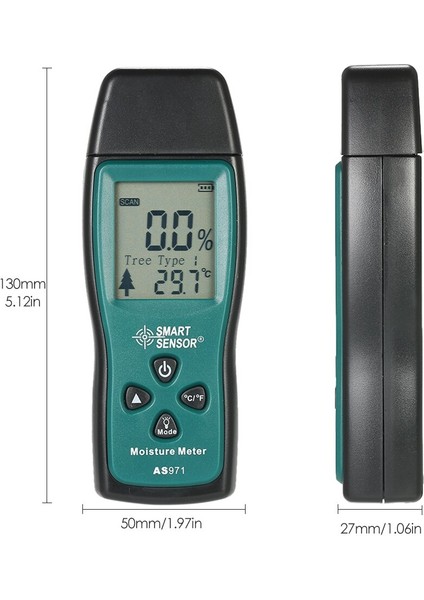 Ahşap Nem Ölçer, Nem Test Cihazı Kereste Nemli Kağıt Dijital Nem Ölçer Test Duvar Nem Analizörü Aralığı 2%~70% (Yurt Dışından) fırsatları