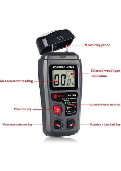Yeni Dijital Nem Ölçer Pin Tipi Nem Ölçer Ahşap Nem Test Cihazı Higrometre Nemli Büyük LCD Ekran (Yurt Dışından) indirimleri