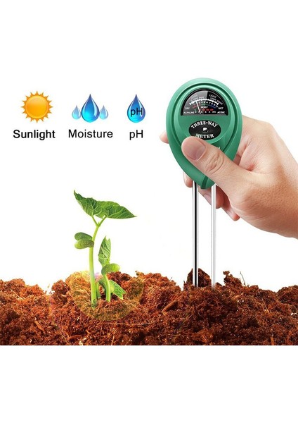 Warmmıkı 3 In1 Bahçe Çiçekleri Toprak Ph Test Cihazı Nem Işık Ölçer Test Araçları Toprak Nem Kontrol Cihazı (Yurt Dışından) fiyatları