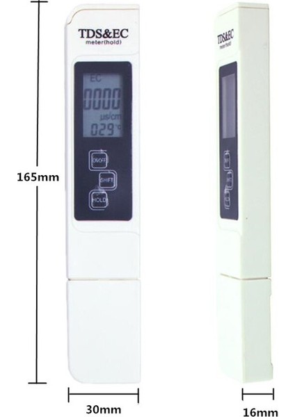 Tds Ec Metre Sıcaklık Test Cihazı Kalem 3 In1 Fonksiyonlu Iletkenlik Su Kalitesi Ölçüm Cihazı 0-9999PPM Saflık Test Aracı (Yurt Dışından) modelleri