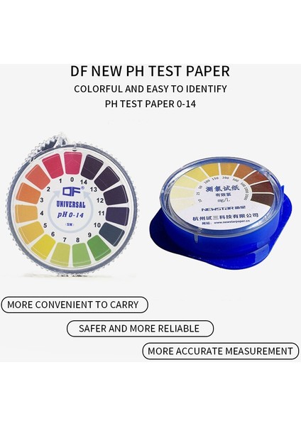 M Alkali Asit Göstergesi Metre Test Kağıt Rulo 0-14 1-14 Ph Metre Su Idrar Tükürük Turnusol Doğru Ölçüm (Yurt Dışından) indirimleri