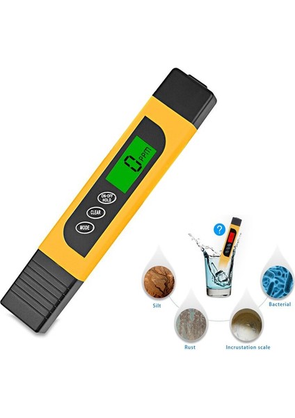 Yeni Tds Su Kalitesi Test Cihazı Aralığı 0-9999PPM Su Saflığı Sertliğini Test Etmek Için Metre XSD88 (Yurt Dışından)