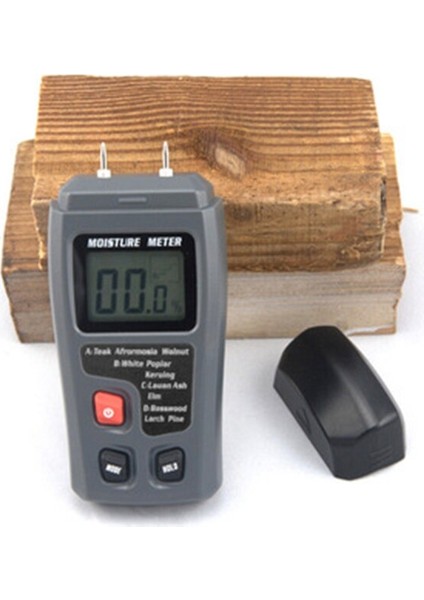 Taşınabilir Dijital Nem Ölçer Pin Tipi Nem Ölçer Ahşap Nem Test Cihazı Higrometre Kereste Nemli Büyük LCD Ekran (Yurt Dışından)