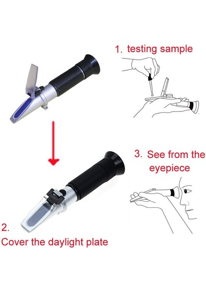 El Pet Klinik Refraktometre Köpekler ve Kediler Veterinerler 2-14G/DL Refraktometre ZGRC-300ATC (Yurt Dışından) modelleri
