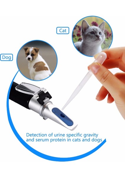 El Pet Klinik Refraktometre Köpekler ve Kediler Veterinerler 2-14G/DL Refraktometre ZGRC-300ATC (Yurt Dışından) fırsatları