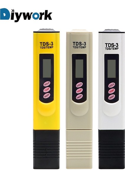 Dıywork 0-9999 Ppm Ph Tds Metre Cihazı Su Sayacı Kalite Test Kalemi Temp/ppm Su Saflık Filtresi Ölçme Araçları (Yurt Dışından) fiyatları