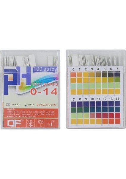 100 Adet 0-14 Ph Test Şeritleri Turnusol Kağıdı Evrensel Alkali Asit Gösterge Kağıdı Su Tükürük Toprak Akvaryumlar Ph Test Cihazı (Yurt Dışından)