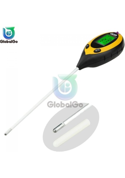 In 1 Dijital Ph Ölçer Toprak Nem Monitörü Sıcaklık Güneş Işığı Test Cihazı Bahçe Bitkileri Tarım Için Blacklight ile (Yurt Dışından) modelleri