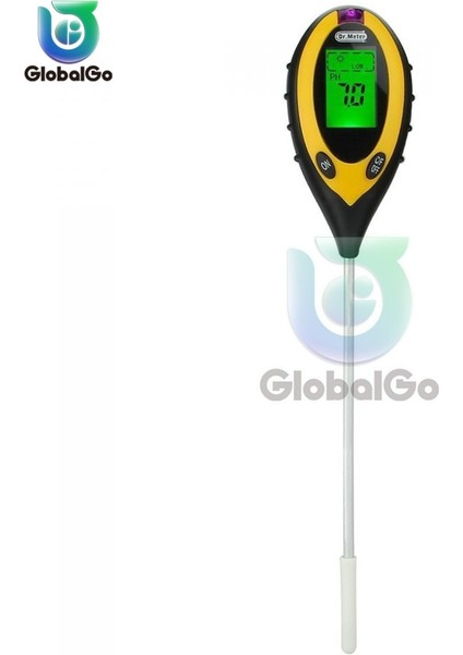 In 1 Dijital Ph Ölçer Toprak Nem Monitörü Sıcaklık Güneş Işığı Test Cihazı Bahçe Bitkileri Tarım Için Blacklight ile (Yurt Dışından) fırsatları