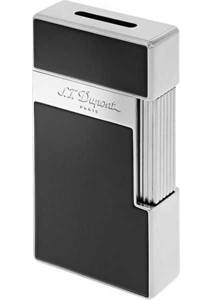 Big D Chrome Shiny Black Lacquer Puro Çakmağı 25001