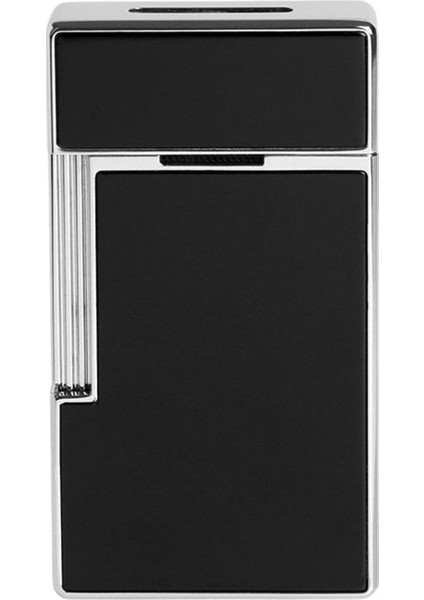 Big D Chrome Shiny Black Lacquer Puro Çakmağı 25001
