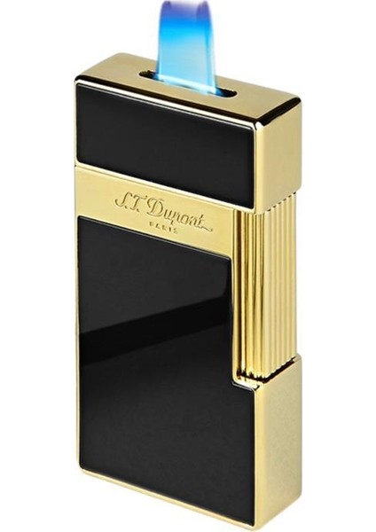 Big D Golden Shiny Black Lacquer Puro Çakmağı 25002