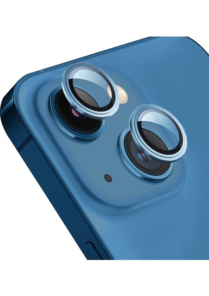 iPhone 14 Plus Uyumlu Eagle Serisi Telefonla Uyumlu Renk Tasarımlı Safir Cam Kamera Lens Koruyucu