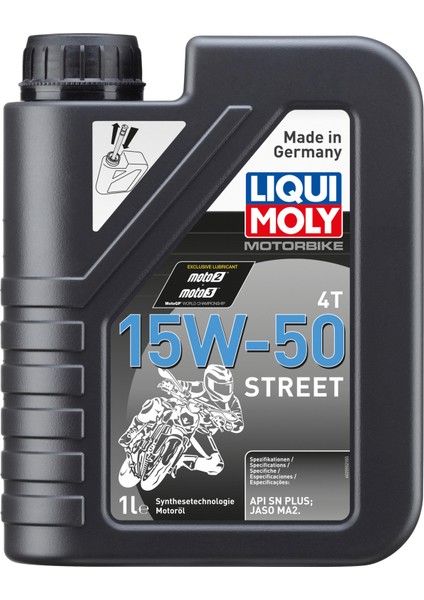 15W50 4t Street Motosiklet Yağı